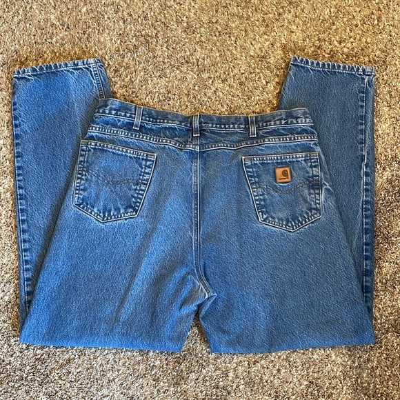 Mens Carhartt Jeans Relaxed Fit 42x34 - Picture 2 of 4